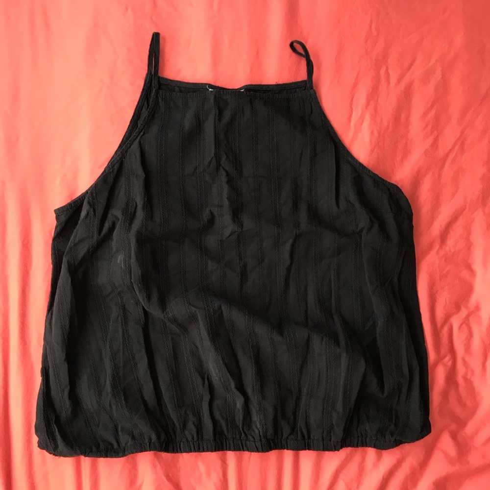 Black spaghetti strap top
